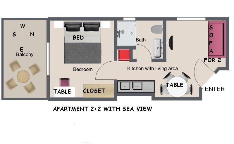 Apartments Ursic Mb Brela Ruang foto
